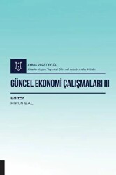 Güncel Ekonomi Çalışmaları III - Aybak 2022 Eylül - 1