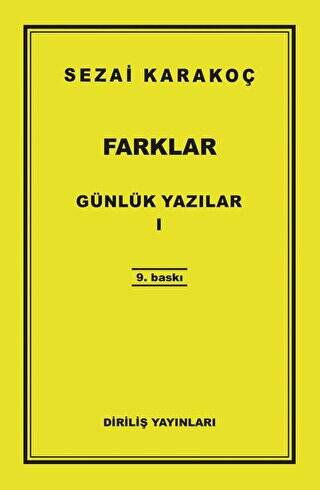 Günlük Yazılar 1 - Farklar - 1