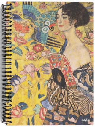 Gustav Klimt - Lady with a Fan, 1917-18 - Spiralli Defter 15 - Çizgisiz - 100 Sayfa - 1