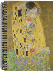Gustav Klimt - The Embrace, 1905-09 - Spiralli Defter 14 - Çizgisiz - 100 Sayfa - Miosho