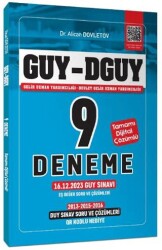 GUY-DGUY Gelir Uzman Yardımcılığı 9 Deneme, Eş Değer DUY-GUY Çıkmış Sorular Çözümlü - 1