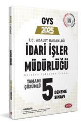 T.C. Adalet Bakanlığı İdari İşler Müdürlüğü GYS Tamamı Çözümlü 5 Deneme Sınavı - 1