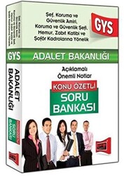 GYS Adalet Bakanlığı Şef, Koruma ve Güvenlik Amiri İçin Konu Özetli Soru Bankası - Yargı Yayınevi