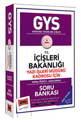 GYS T.C İçişleri Bakanlığı Yazı İşleri Müdürü Kadrosu İçin Konu Özetli Soru Bankası - Yargı Yayınevi