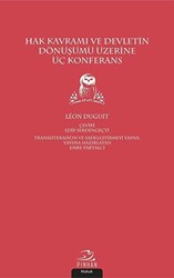 Hak Kavramı ve Devletin Dönüşümü Üzerine Üç Konferans - 1