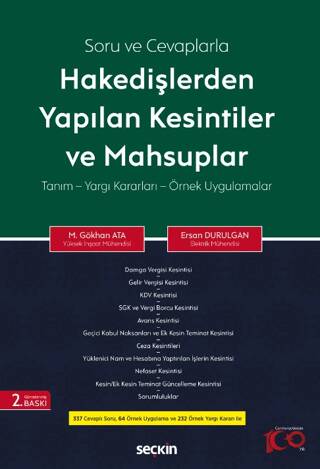 Hakedişlerden Yapılan Kesintiler ve Mahsuplar - 1