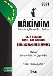 Hakimim Ceza Hukuku Genel Hükümler- Özel Hükümler Ceza Muhakemesi Hukuku Hakimlik Açıklamalı Soru Bankası 2021 - 1