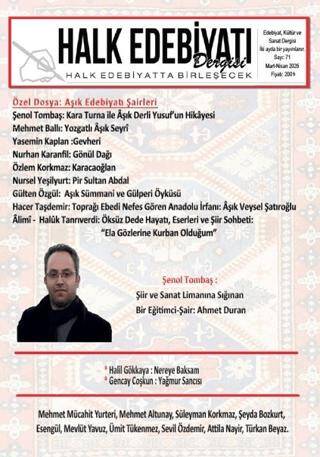 Halk Edebiyatı Dergisi: 71 Mart - Nisan 2026 - 1