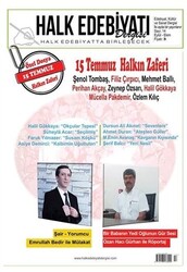 Halk Edebiyatı Dergisi Sayı: 14 Eylül-Ekim - 1