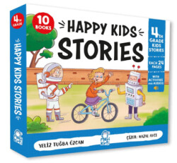Happy Kids Stories 4 – 10 Kitap 4. Sınıf İngilizce Hikaye Seti - Mavi Kirpi Yayınları