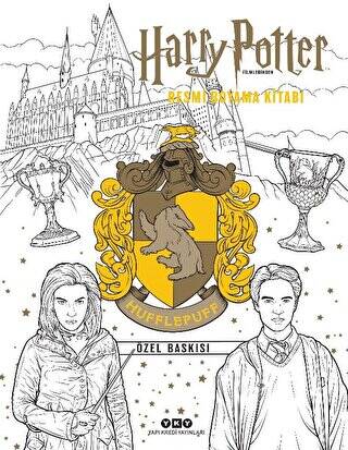 Harry Potter Filmlerinden Resmi Boyama Kitabı - Hufflepuff Özel Baskısı - 1