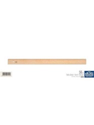 Hatas Tahta Cetvel Takviyesiz 20 Cm - Hatas