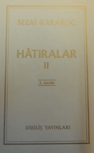 Hatıralar II - 1