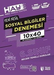 HAY 6. Sınıf Sosyal Bilgiler Branş Deneme - 1