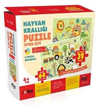 Hayvan Krallığı Puzzle Oyun Seti - 1