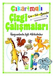 Hayvanlarla İlgili Aktiviteler - Çıkartmalı Çizgi Çalışmaları - 1