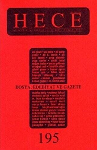 Hece Aylık Edebiyat Dergisi Sayı: 195 - 1