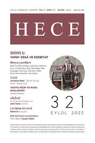 Hece Dergisi - Sayı: 321 Eylül 2023 - 1