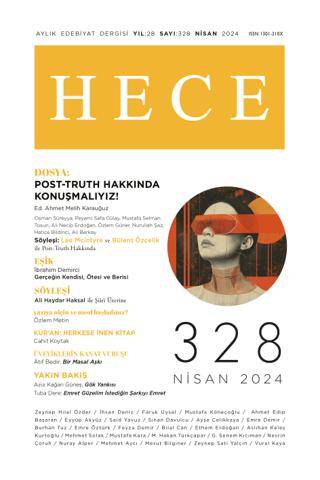 Hece Dergisi - Sayı: 328 Nisan 2024 - 1