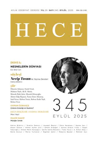 Hece Dergisi - Sayı 345 Eylül 2025 - 1