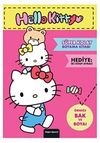 Hello Kitty Süper Kolay Boyama Kitabı - 1