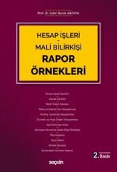 Hesap İşleri - Mali Bilirkişi Rapor Örnekleri - 1