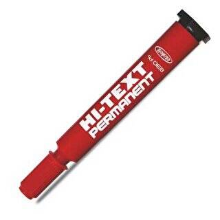 Hi-Text Marker Yuvarlak Uç Kırmızı - 1