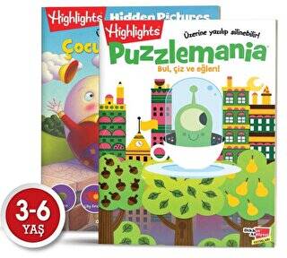 Highlights Puzzlemania Wowo Bul, Çiz ve Eğlen 2`li Set - 1