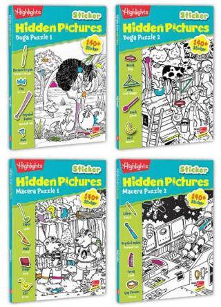 Highlights Sticker Hidden Pictures 4`lü Set - 1