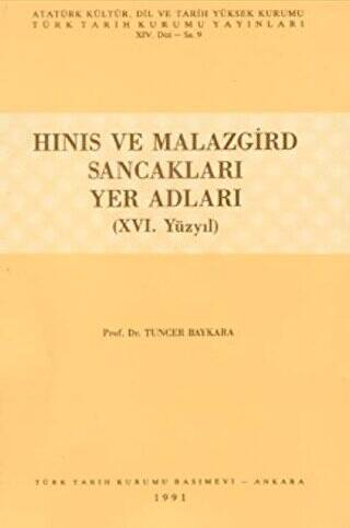 Hınıs ve Malazgird Sancakları Yer Adları 16. Yüzyıl - 1