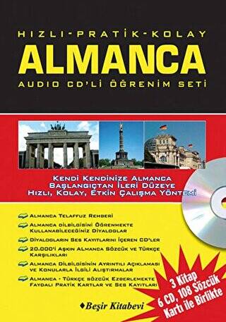 Hızlı Pratik Kolay Almanca Audio CDli Öğrenim Set - 1