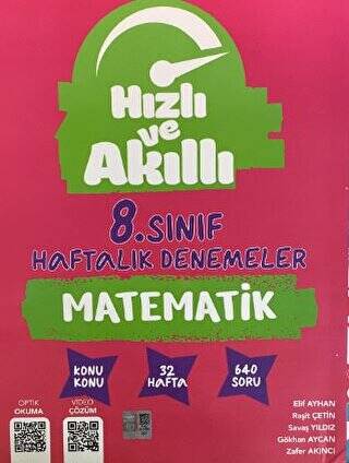 Hızlı ve Akıllı 8.Sınıf Matematik Haftalık Denemeler - 1