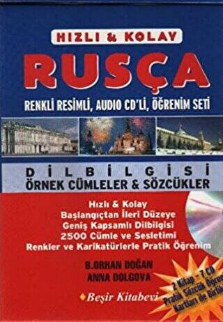 Hızlı ve Kolay Rusça Kasetli Öğrenim Seti 2 Kitap - 7 CD - 1