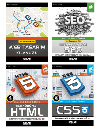 Hızlı ve Kolay Web Tasarım Seti 2 4 Kitap Takım - 1