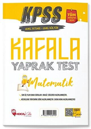 Hoca Kafası KPSS Matematik Öğreten Yaprak Test Hoca - 1