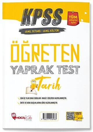 Hoca Kafası KPSS Tarih Öğreten Yaprak Test - 1