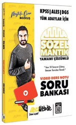 2024 KPSS - ALES - DGS Sözel Mantık Video Ders Notu ve Soru Bankası - 1
