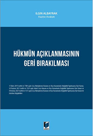 Hükmün Açıklanmasının Geri Bırakılması - 1