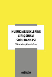 Hukuk Mesleklerine Giriş Sınavı Soru Bankası - 1