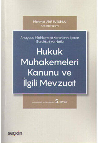 Hukuk Muhakemeleri Kanunu ve İlgili Mevzuat - 1