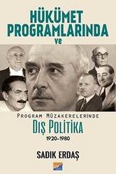 Hükümet Programlarında ve Program Müzakerelerinde Dış Politika 1920-1980 - 1