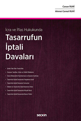 İcra ve İflas Hukukunda - Tasarrufun İptali Davaları - 1