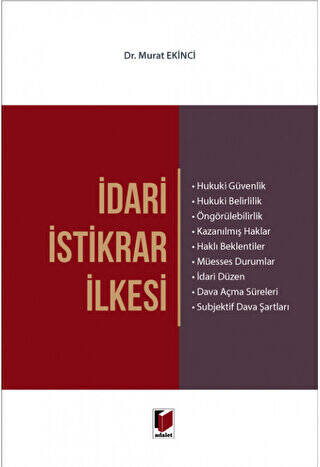 İdari İstikrar İlkesi - 1
