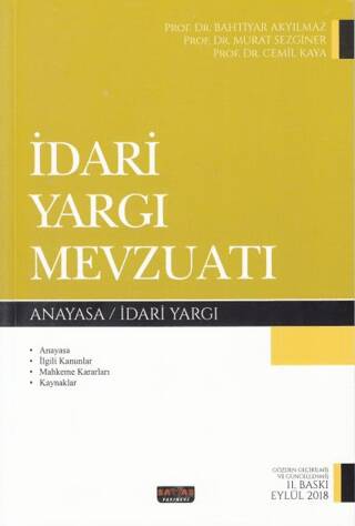 İdari Yargı Mevzuatı - 1