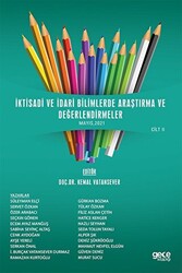 İktisadi ve İdari Bilimlerde Araştırma ve Değerlendirmeler Cilt 2 - 1