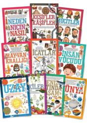 İlk Bilgilerim Kütüphanesi 10 Kitap Takım - Mor Kelebek