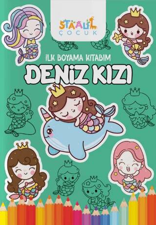 İlk Boyama Kitabım - Deniz Kızı - 1