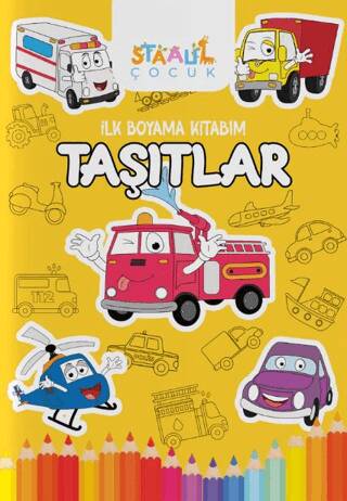 İlk Boyama Kitabım - Taşıtlar - 1