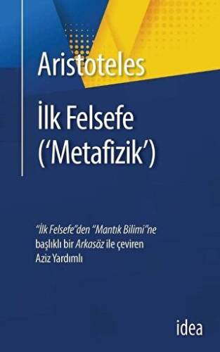 İlk Felsefe - Metafizik - 1