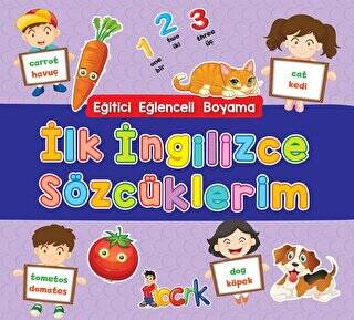 İlk İngilizce Sözcüklerim - Eğitici Eğlenceli Boyama - 1